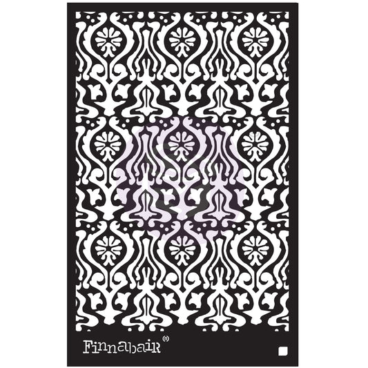 Finnabair Stencil Oriental Wall 6"x9"