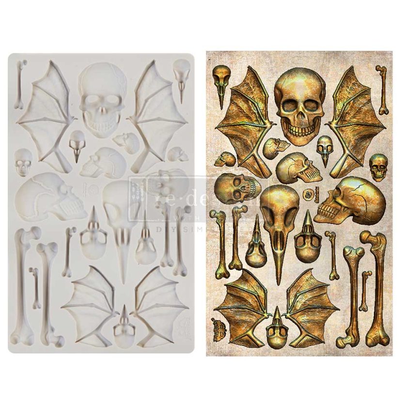 Re-Design With Prima® Decor Moulds - Wings & Bones - 5"x8", 8mm