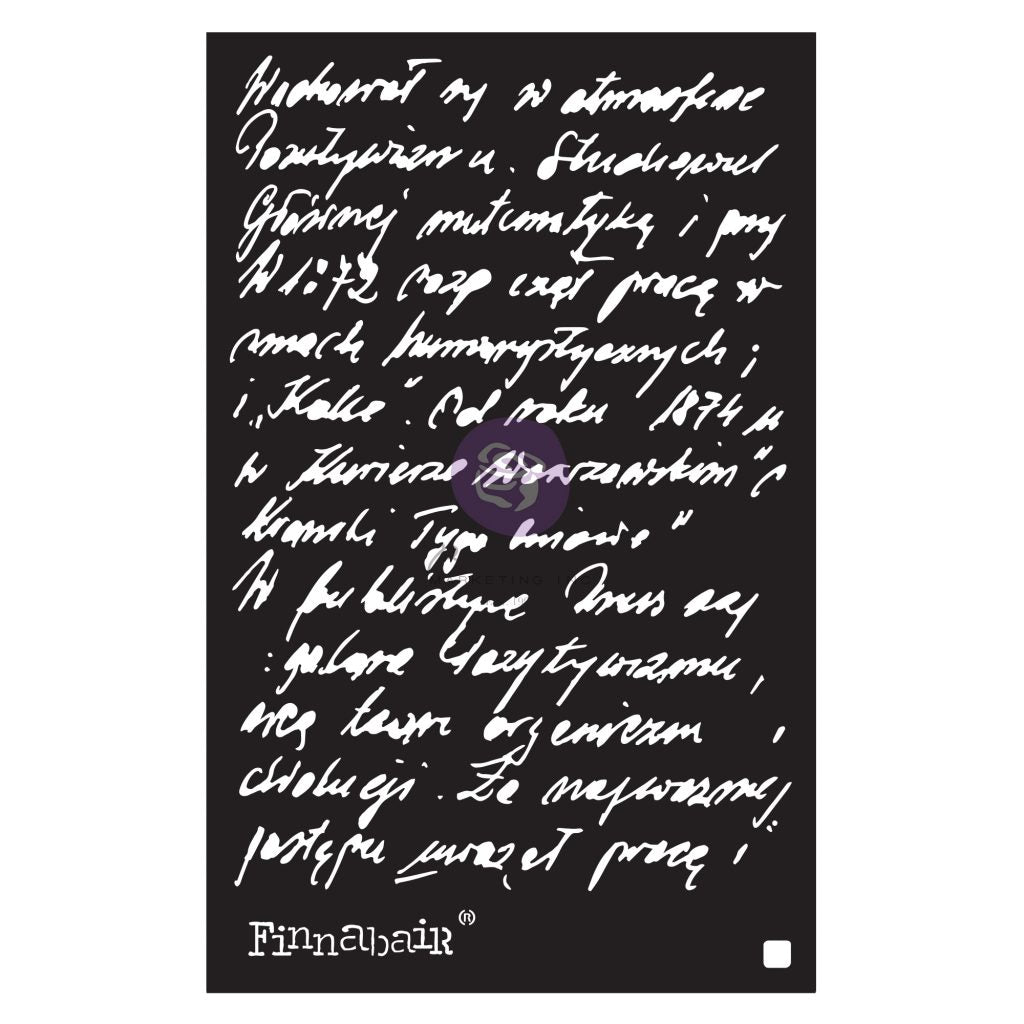 Finnabair Stencil - Ghostwriter - 1 piece, 6x9"