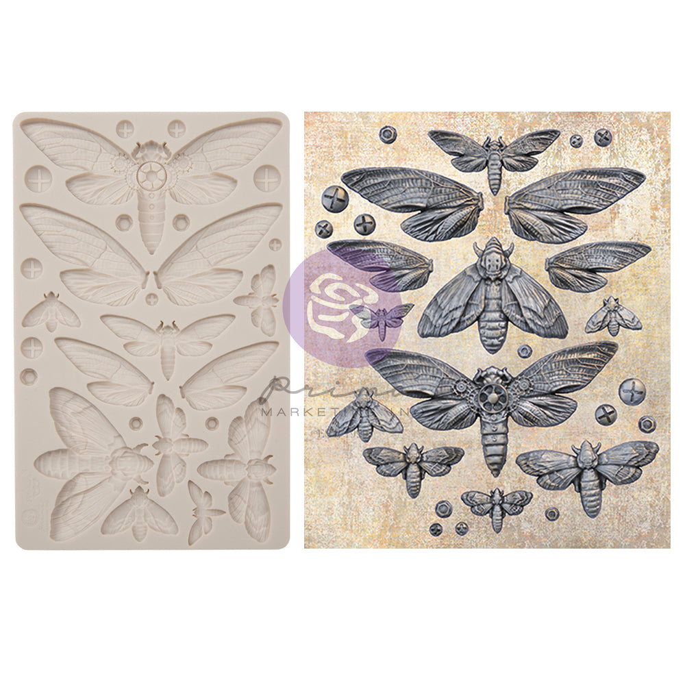 Re-Design With Prima® Decor Moulds - Nocturnal Insects - 5"x8", 8mm