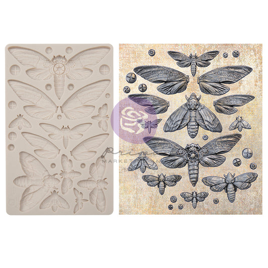 Re-Design With Prima® Decor Moulds - Nocturnal Insects - 5"x8", 8mm