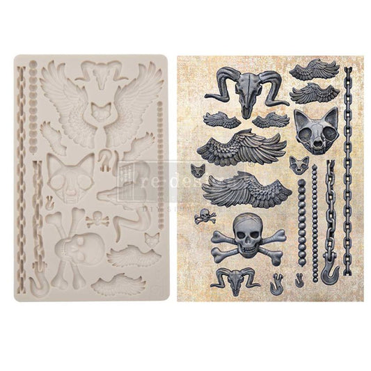 Re-Design With Prima® Decor Moulds - Pieces of the Underworld - 5"x8", 8mm