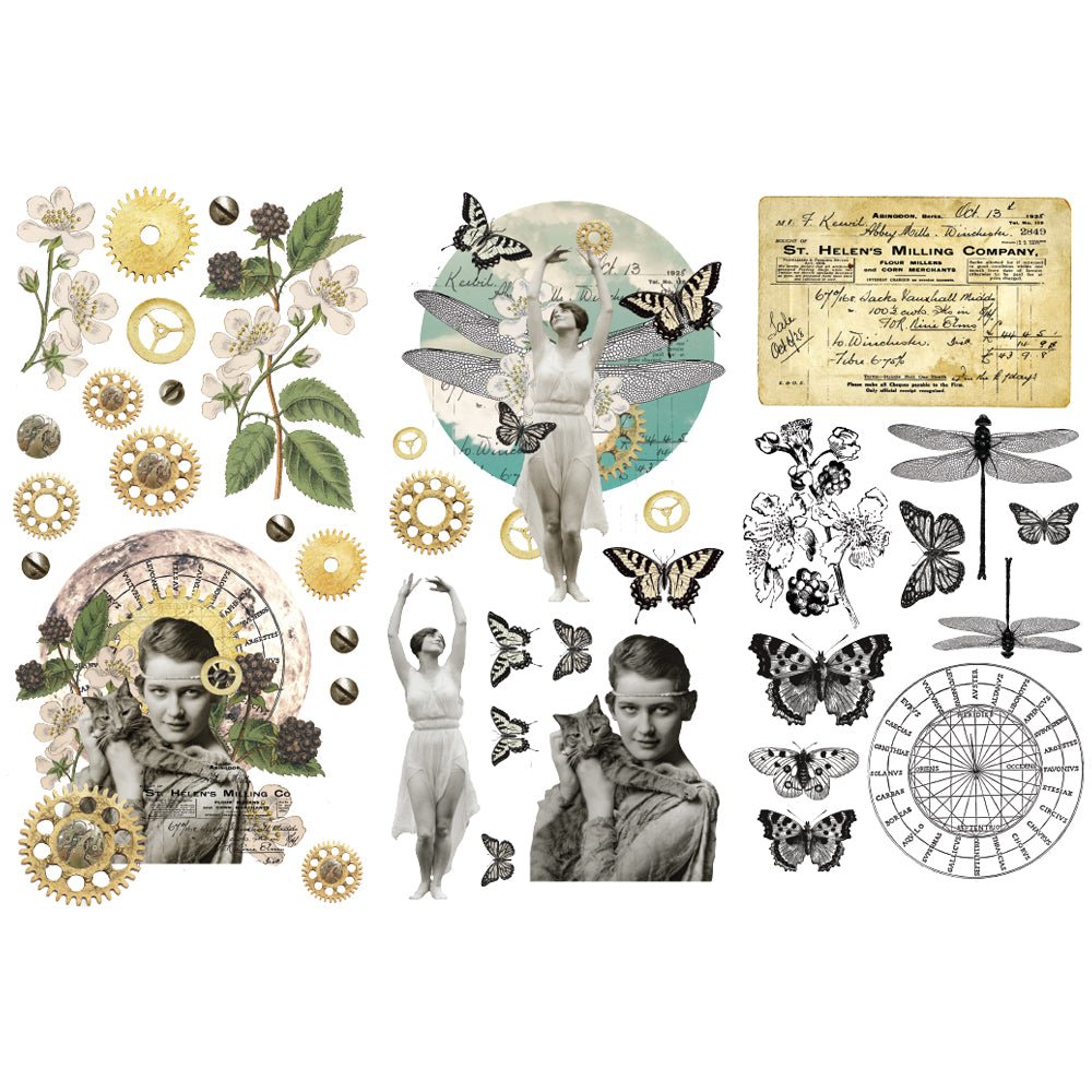 Finnabair Rub On Transfer Fairyland 6"x12"