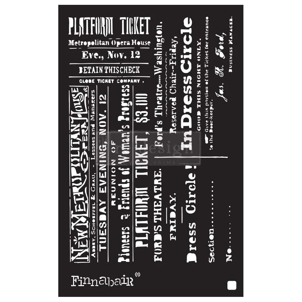 Prima Marketing Theater Night Finnabair Stencil