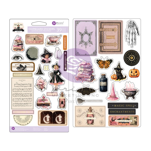 Prima Marketing - Magic Spell Collection Chipboard Stickers 39 Pieces