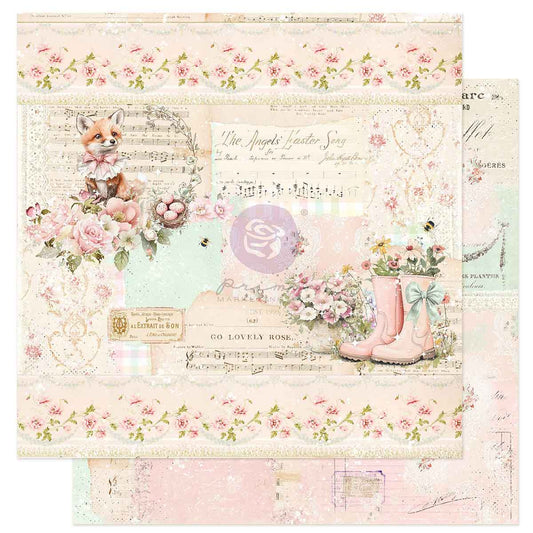 Prima Marketing - Sweet Spring 12x12 Paper Sheet, Spring Melody