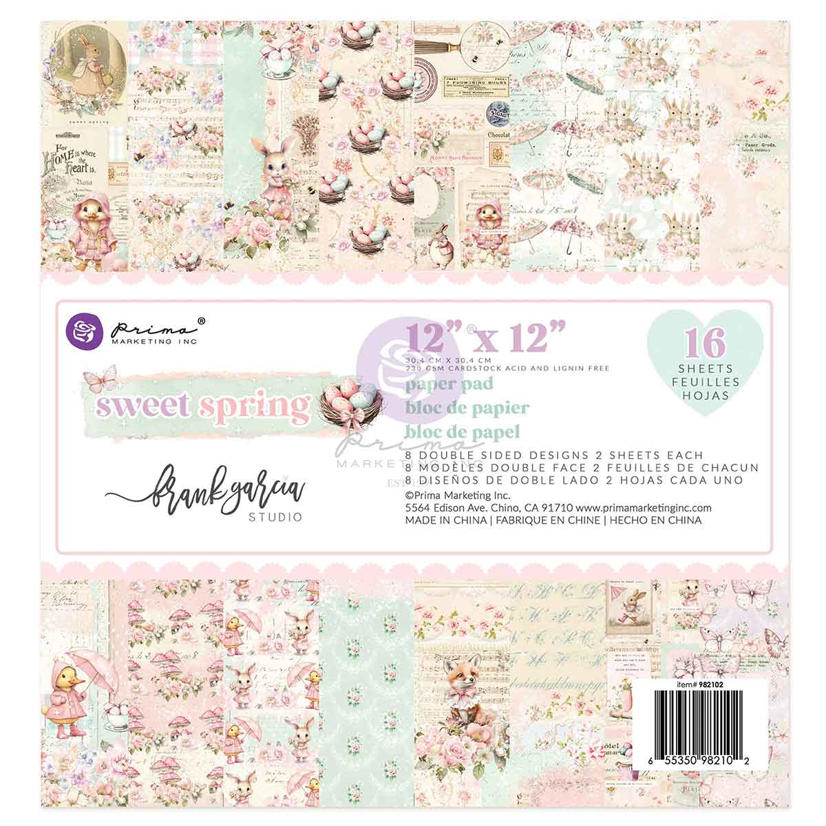 Prima Marketing - Sweet Spring 12x12 Paper Pad