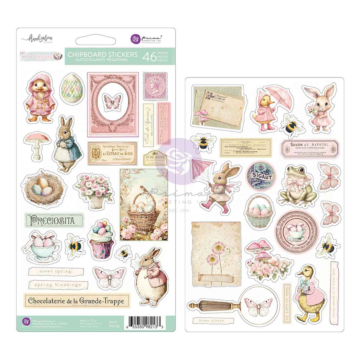 Prima Marketing - Sweet Spring Chipboard Stickers