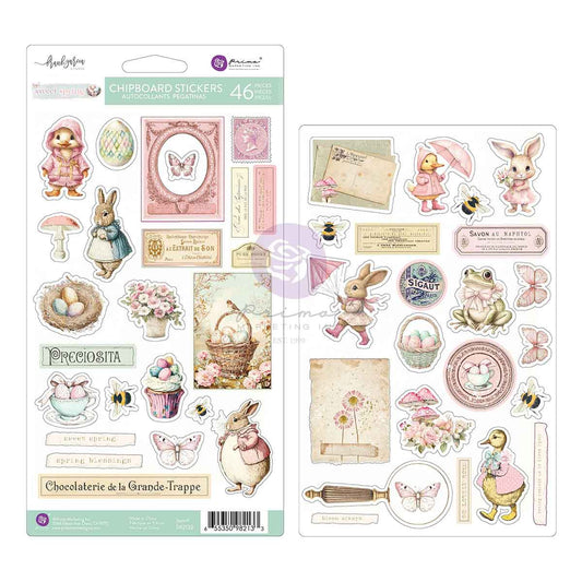 Prima Marketing - Sweet Spring Chipboard Stickers