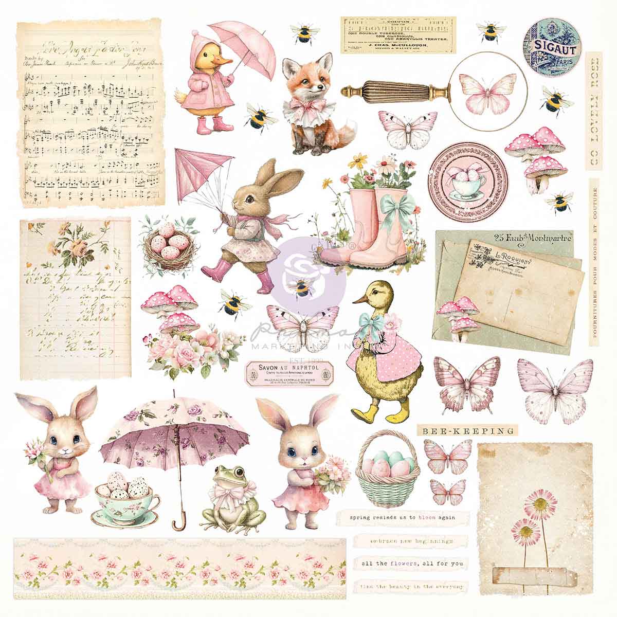 Prima Marketing - Sweet Spring Ephemera 88pcs