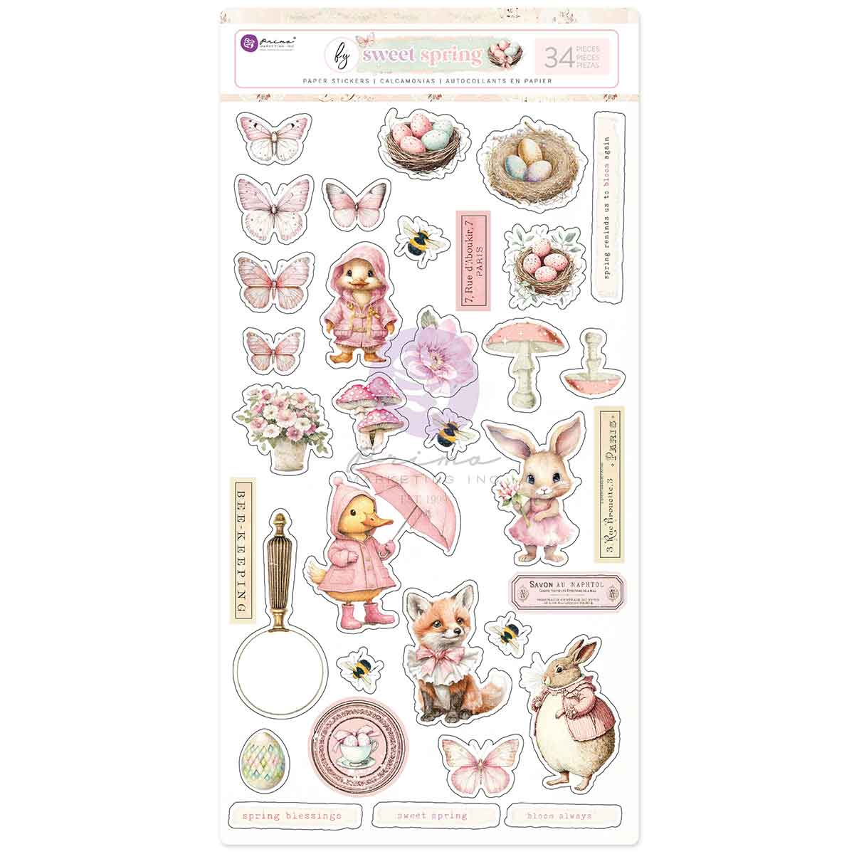 Prima Marketing - Sweet Spring Sticker Sheet
