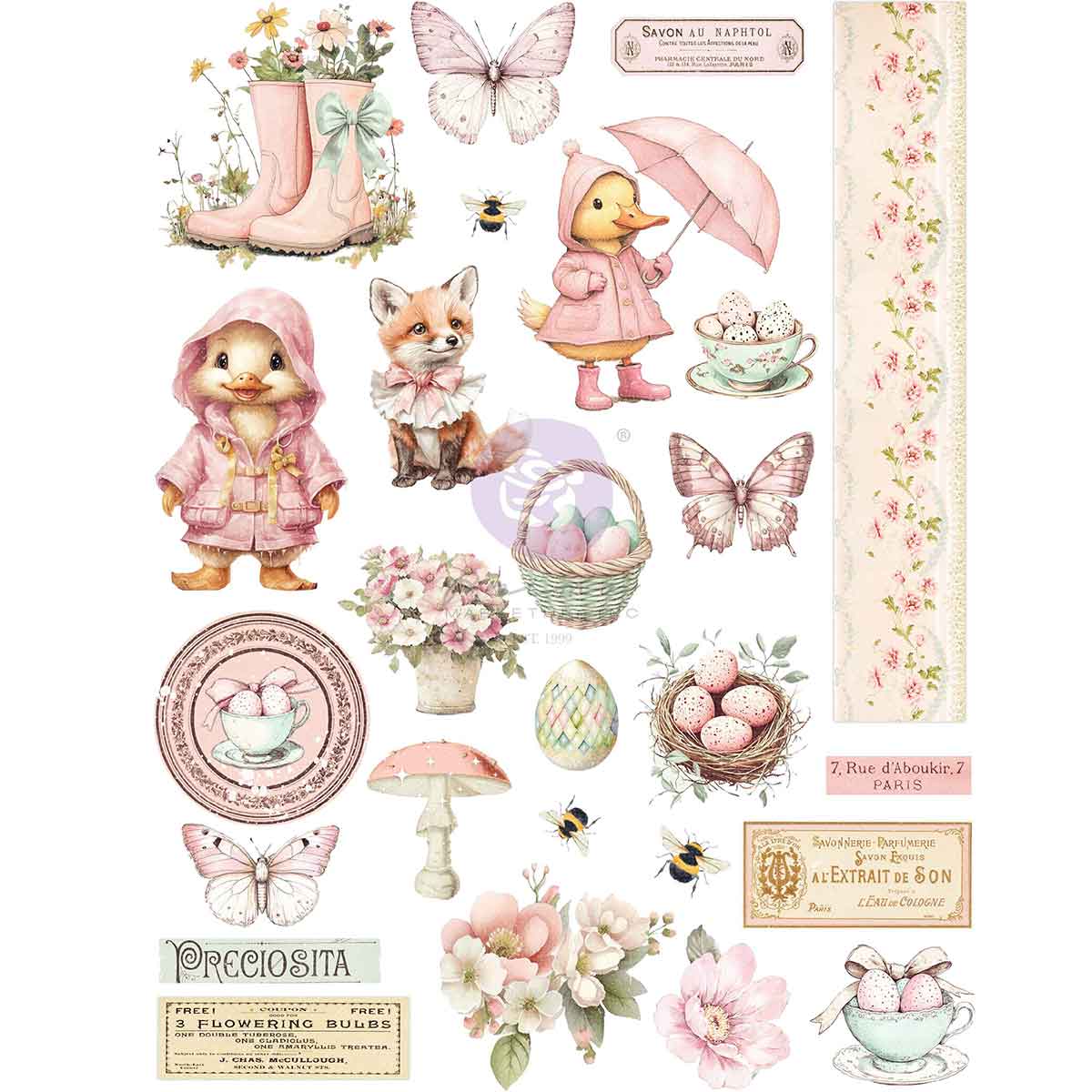 Prima Marketing - Sweet Spring A4 Transfer 8.37x11.7