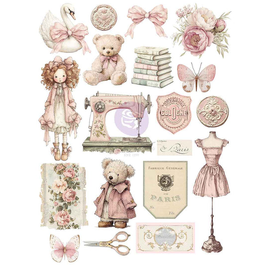 Prima Marketing - Buttons & Keepsakes Transfer A4 8.3x11.7"
