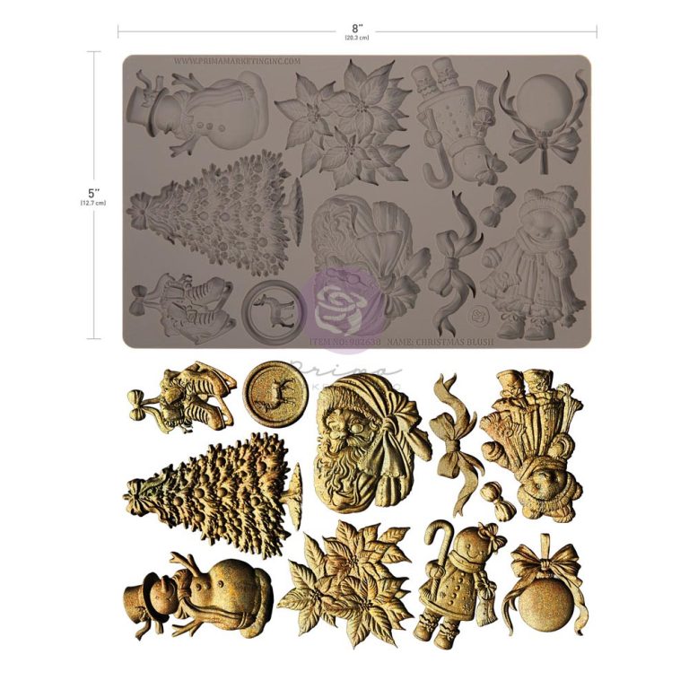 Prima Marketing - Christmas Blush Collection Mould 5x8"