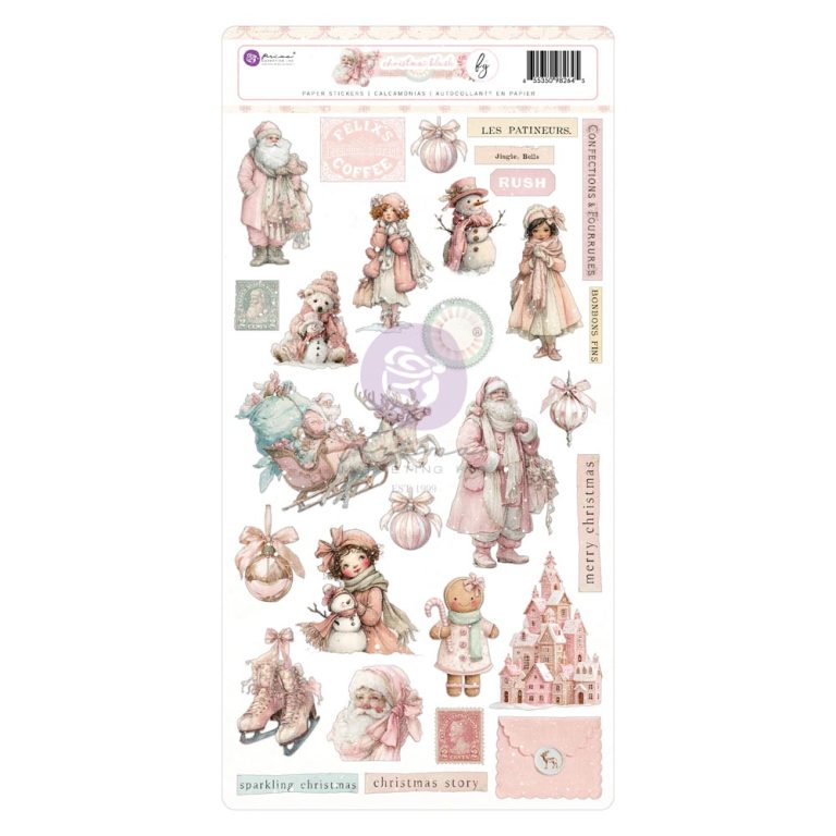 Prima Marketing - Christmas Blush Collection Sticker Sheet 6x12