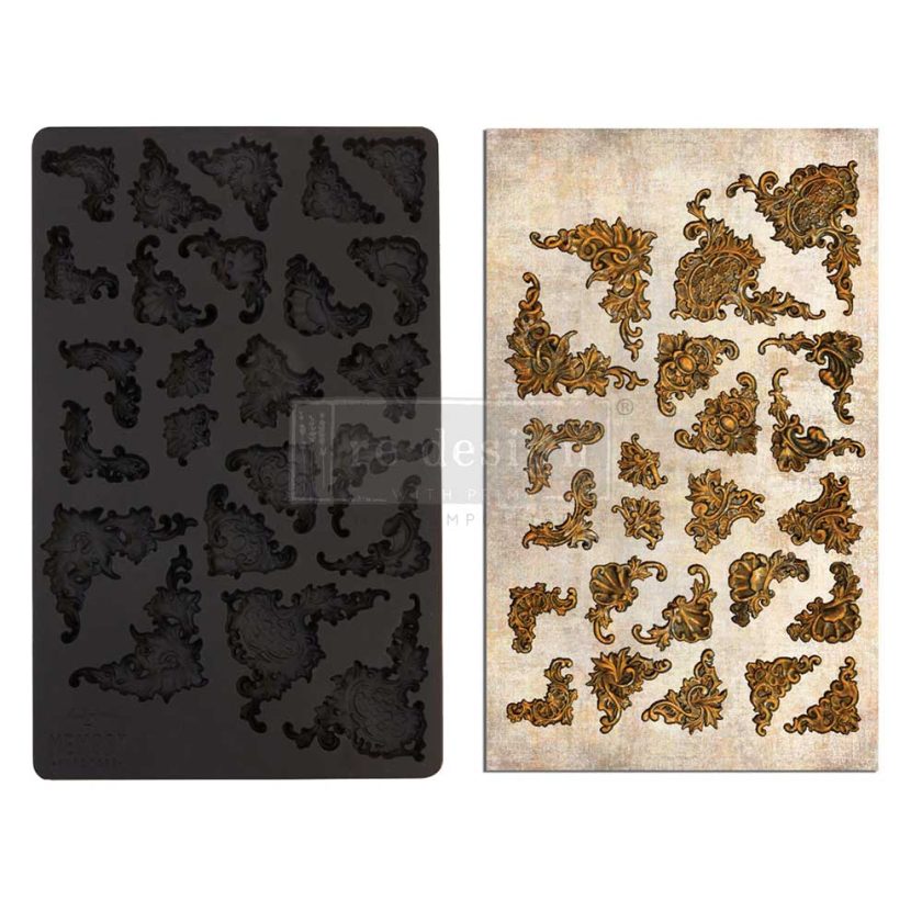 Re-Design With Prima® Decor Moulds - Montmartre Corners - 5"x8", 8mm