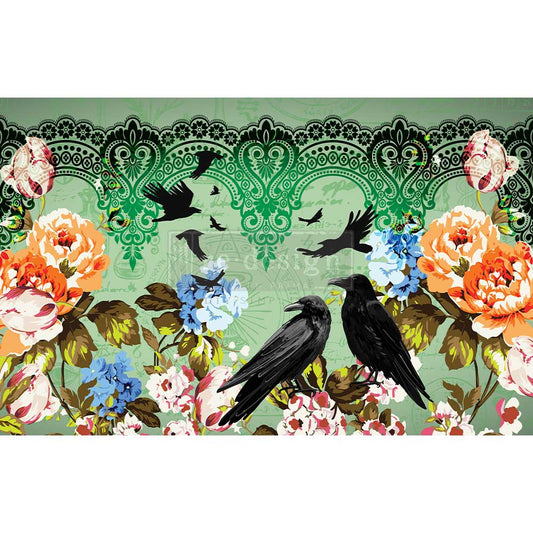 Re-Design With Prima® Decoupage Decor Tissue Paper - Retro Garden - 19.5 x 30"