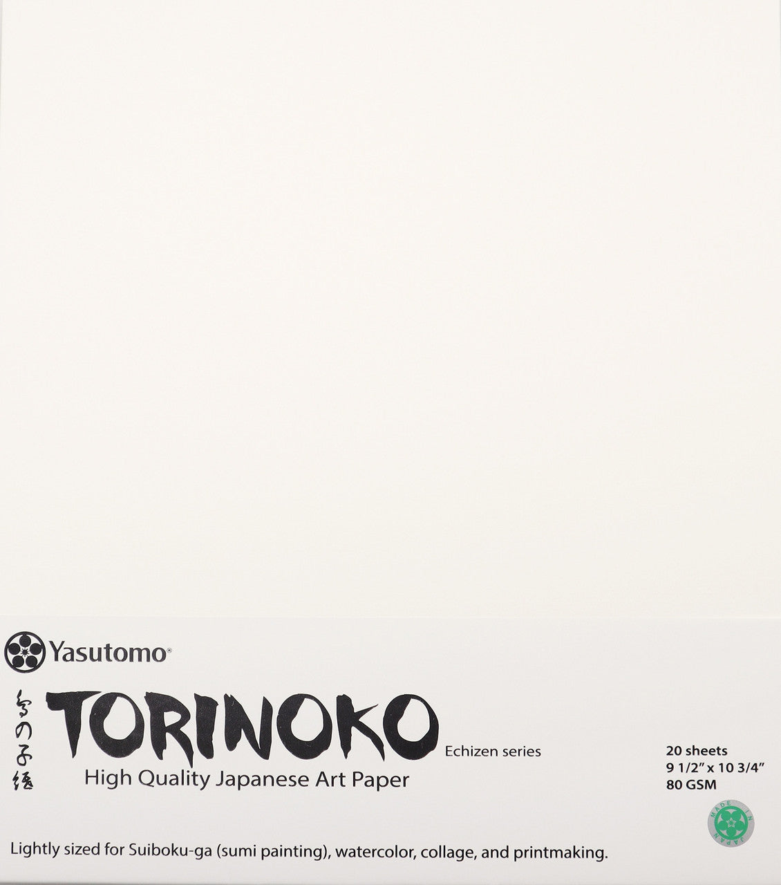 Torinoko Origami Paper 9.5x10.875", 20 Sheets