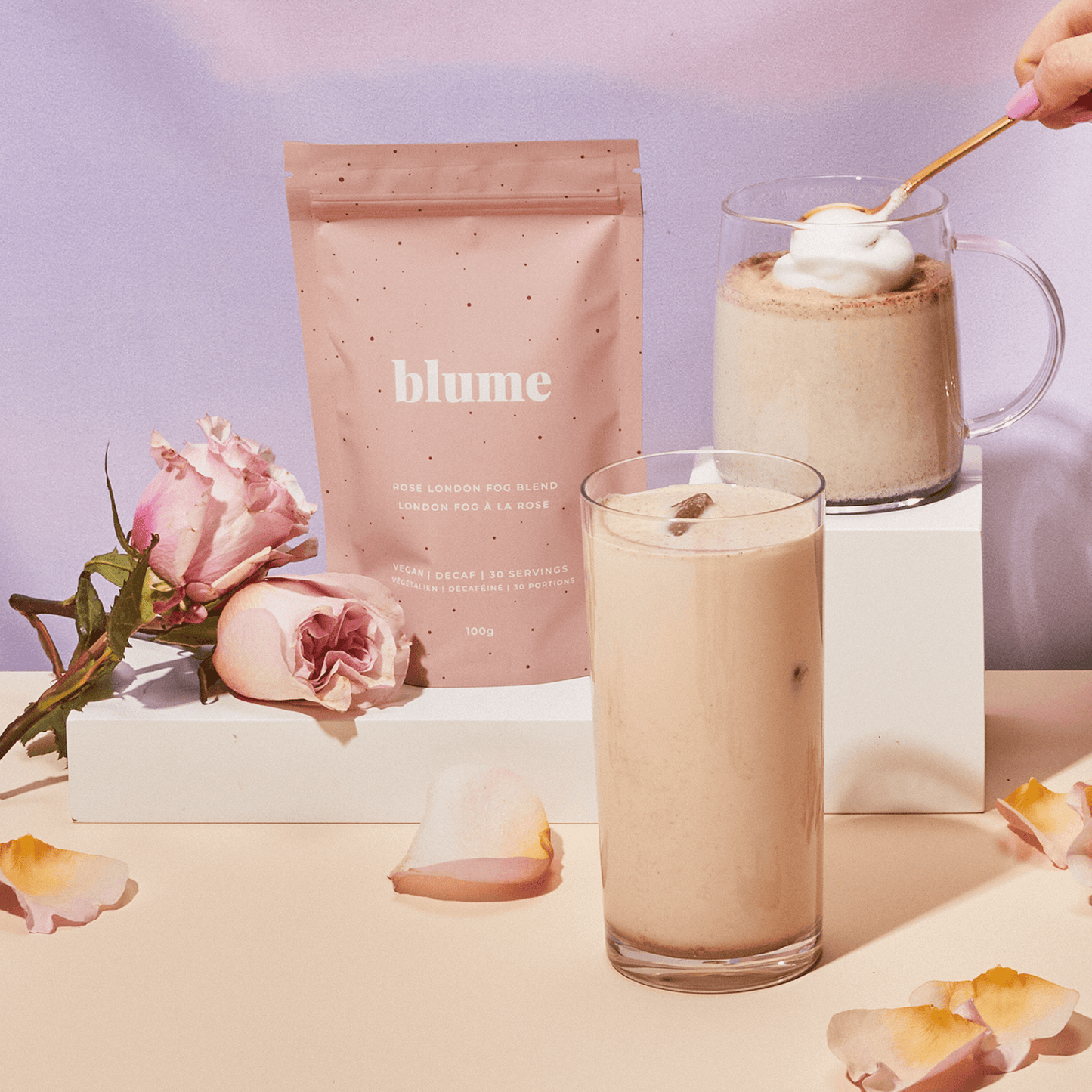 Blume : Superfood Latte Powder, Rose London Fog