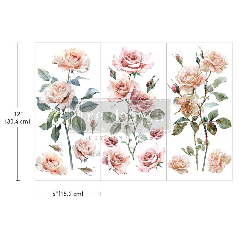 Re-Design With Prima® Mini Transfer - Blush Symphony 6x12"