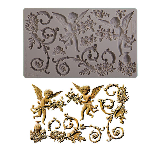 Re-Design With Prima® Decor Moulds  –  Angelic Aura 5x8"