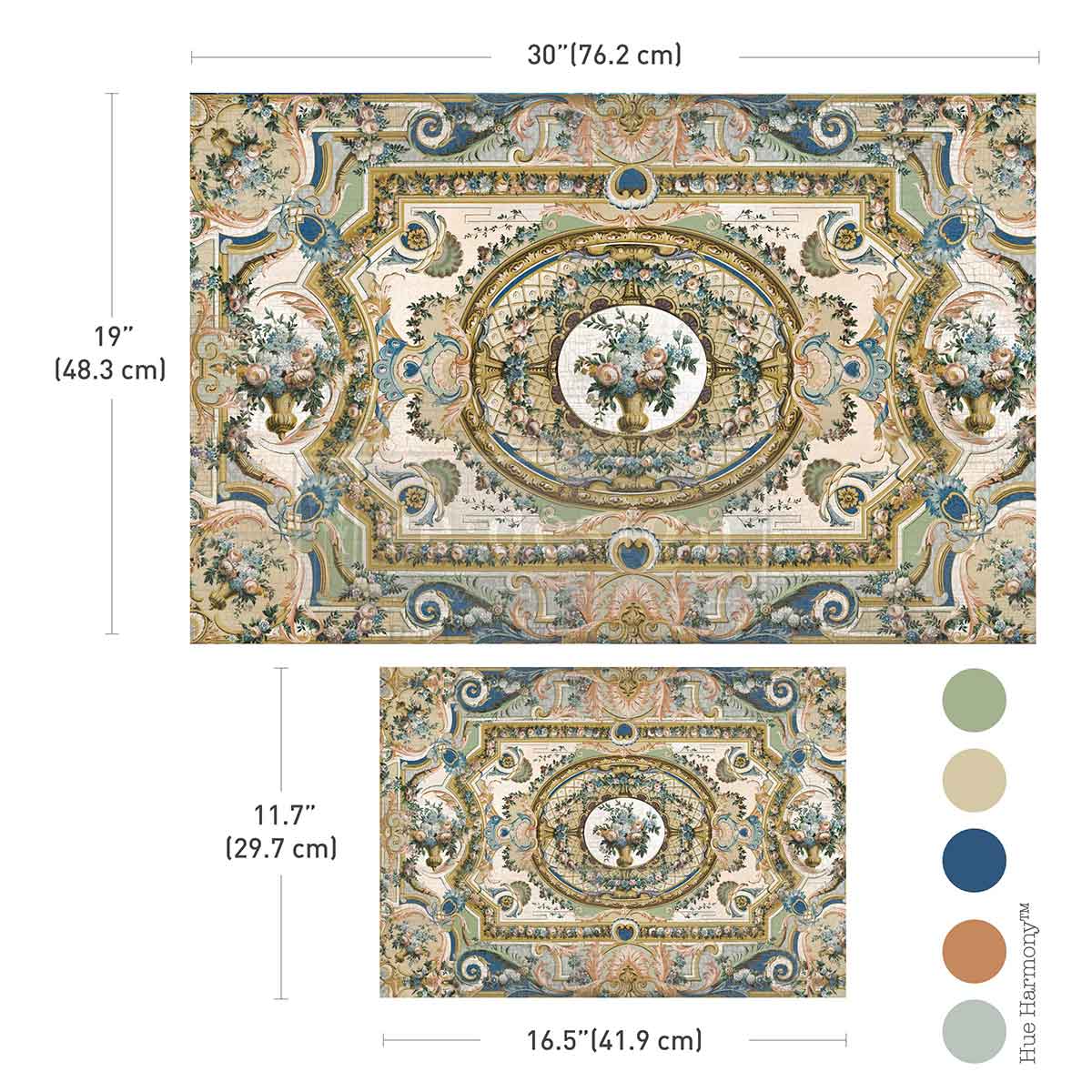 Re-Design With Prima® Decoupage Fiber - Serenade in Blue 19.5x30" A3 Set