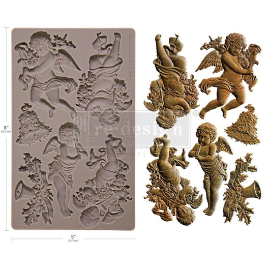 Re-Design With Prima® Decor Moulds  – Angelic Floral Noel 5x8"