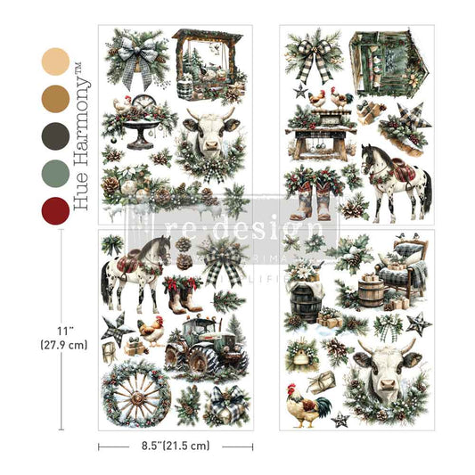 Re-Design With Prima® Middy Transfers -  Rustic Noel 8.5x11"