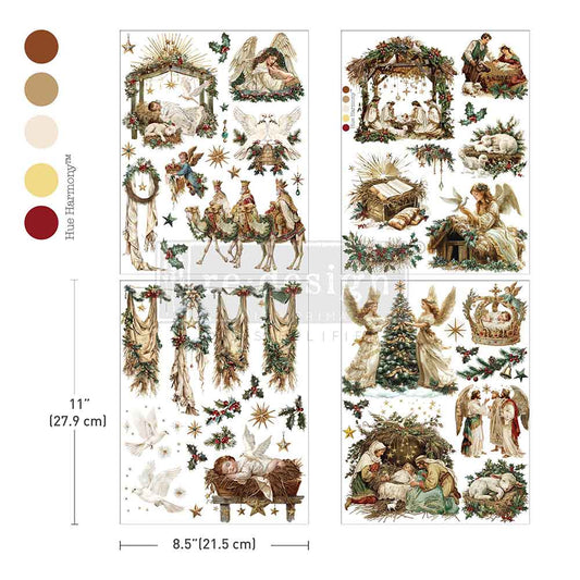 Re-Design With Prima® Middy Transfers - Sacred Night Collection - 8.5x11" 3 Sheets