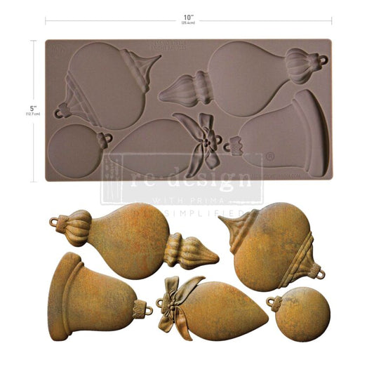 Re-Design With Prima® Decor Moulds  – Bright Baubles 5x10"