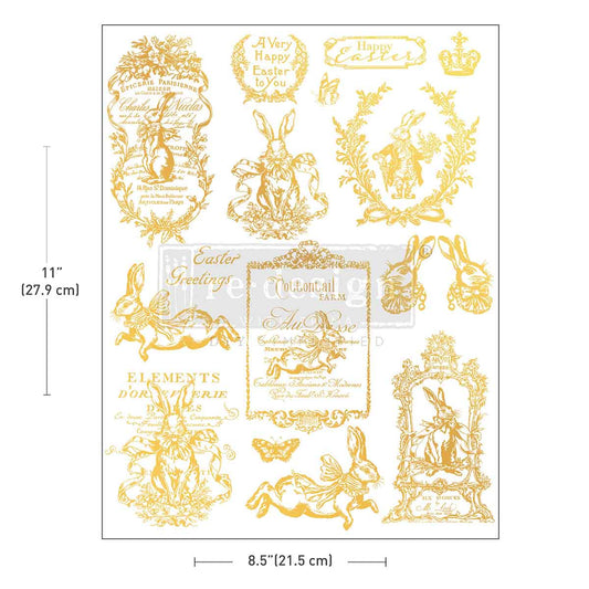 Re-Design With Prima® Middy H2O Transfers - Gilded Spring 8.5x11"