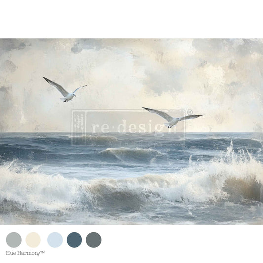 Re-Design With Prima® Decoupage Fiber - Echoes On The Water 19.5x30"