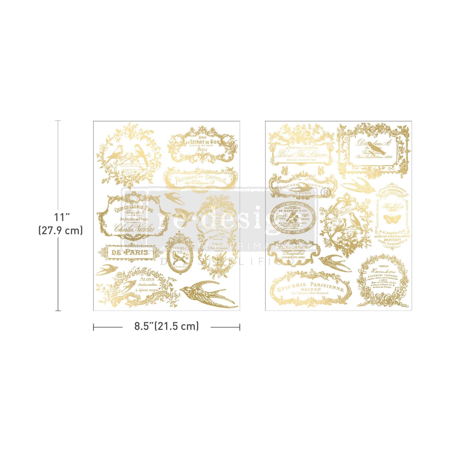 Re-Design With Prima® Middy H2O Transfers - Chant Du Matin 8.5x11"