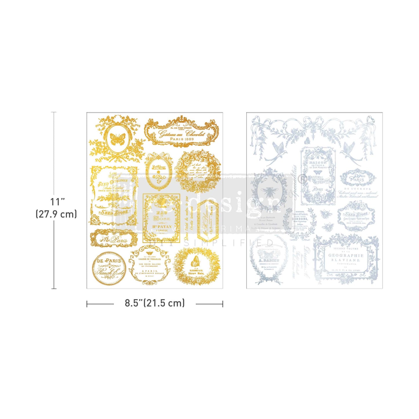 Re-Design With Prima® Middy H2O Transfers - Eclate Du Matin 8.5x11"