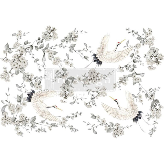 Re-Design With Prima® Decor Transfer - Sliver Wings 24x35"