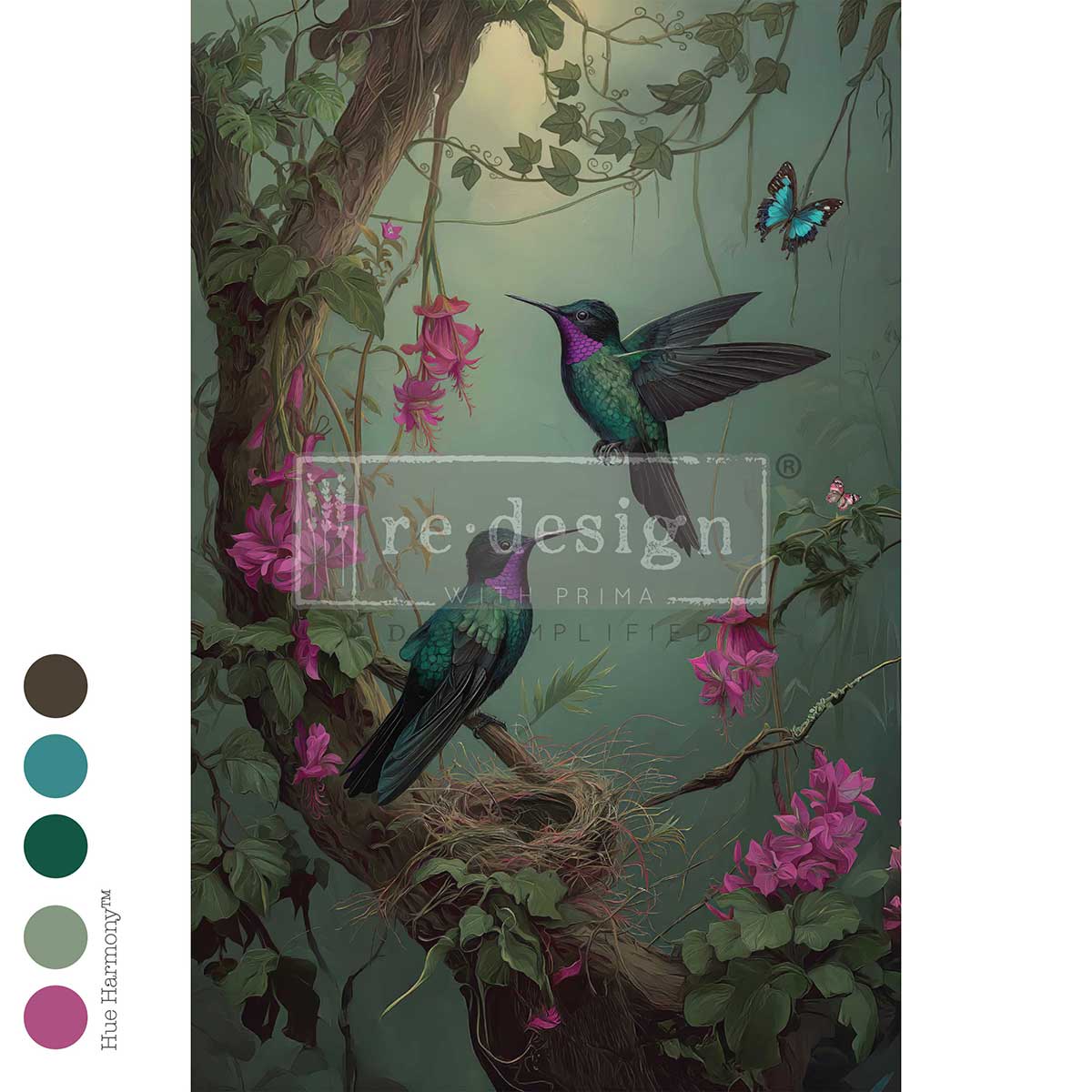 Re-Design With Prima® Decoupage Fiber - The Iridescent Interval 19.5x30"