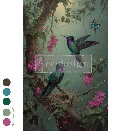 Re-Design With Prima® Decoupage Fiber - The Iridescent Interval 19.5x30"