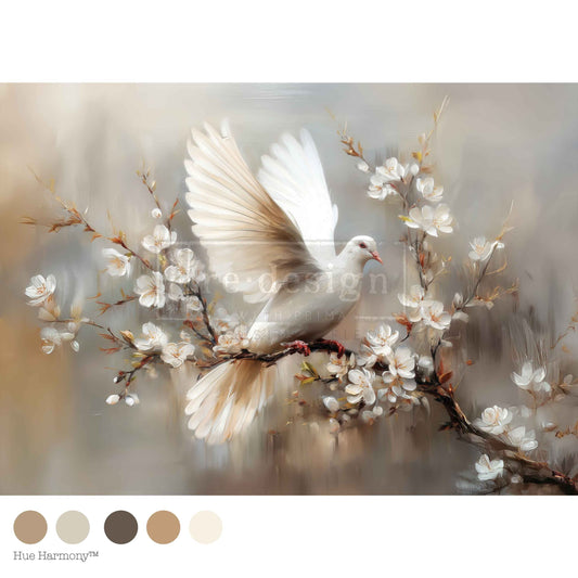 Re-Design With Prima® A1 Decoupage Fiber - Alabaster Grace 23.4x33.1"