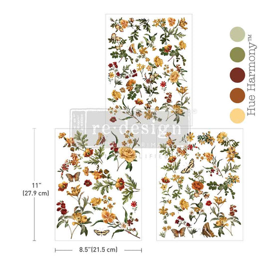 Re-Design With Prima® Middy Transfers - Saffron Solstice 8.5x11"