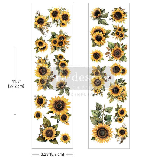 Re-Design With Prima® Luxe Transfers - Sun-Drenched Harvest 3.25x11.5"