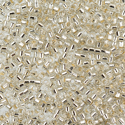 Miyuki Delica 11/0  Silver Lined Beads