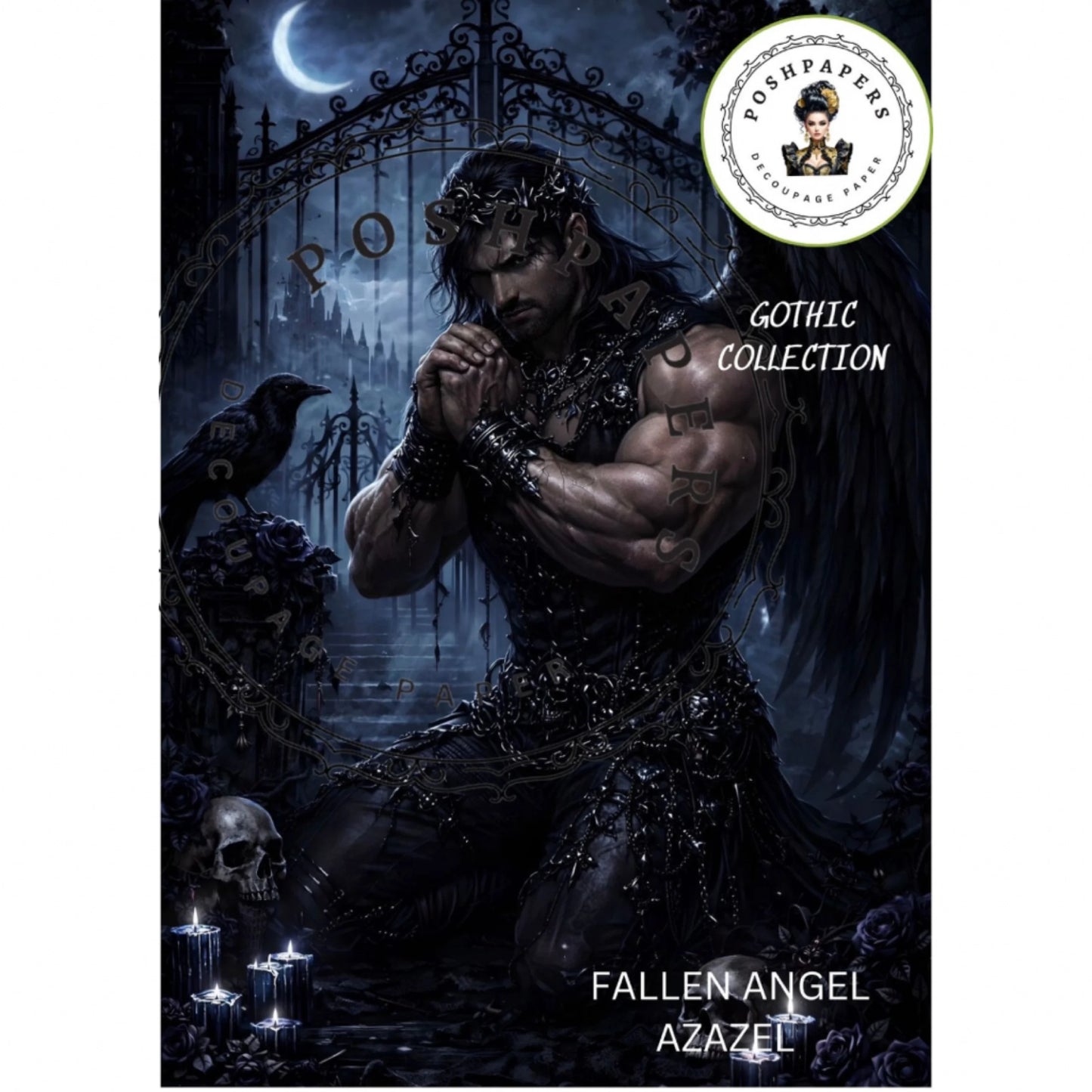 Posh Papers - Fallen Angel, Azazel 53x73 cm