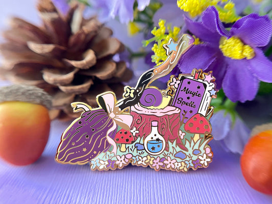 The Crowned Rabbit - Halloween Witch Forest Enamel Pin