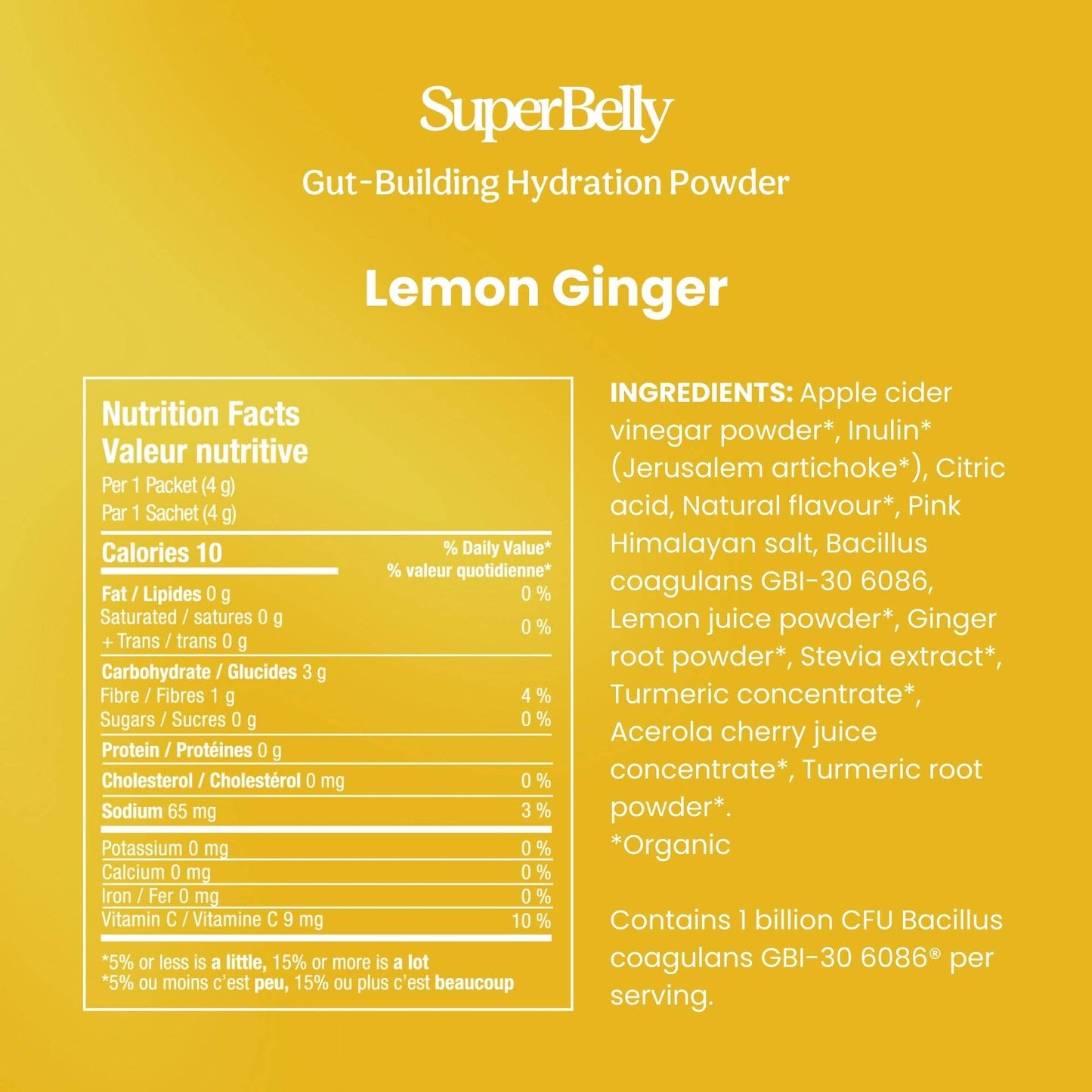 Blume : SuperBelly Hydration & Gut Building, Lemon Ginger