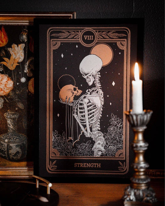 13th Press Marigold Tarot Print - Strength