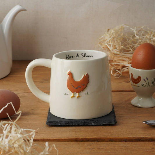 CGB Giftware : Bramble Farm Chicken Stoneware Mug