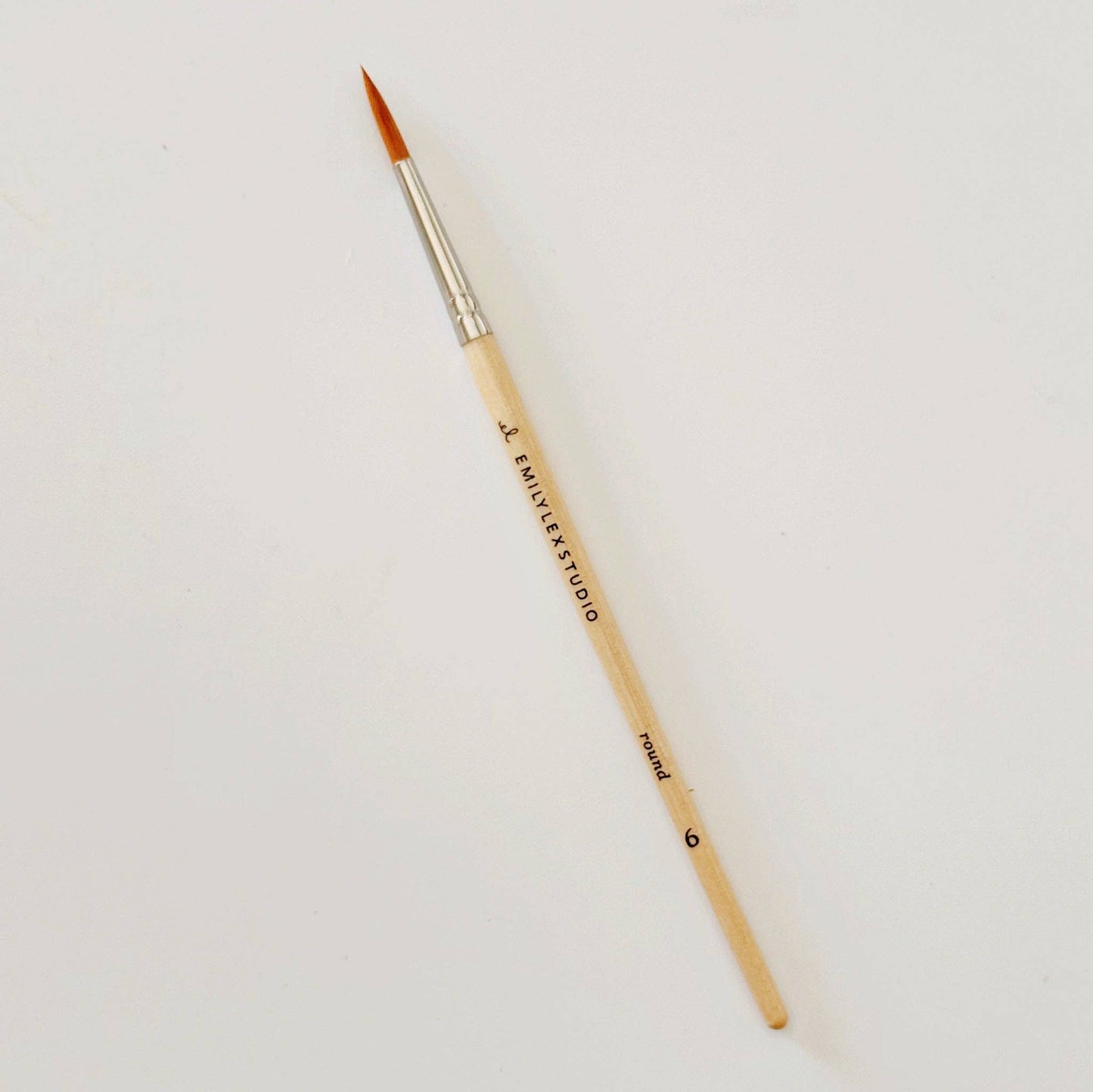 Emily Lex : Wooden Watercolor Paintbrushes Set of 5