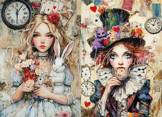 Whimsykel Allison/Mattie Decoupage 21x29"