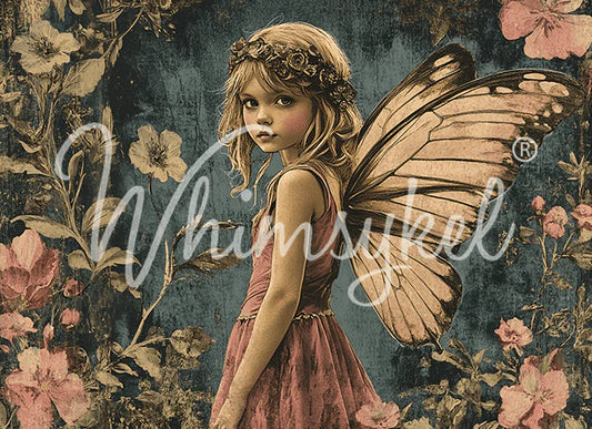 Whimsykel Designs : Decoupage Paper : Flower Fairy 29x21