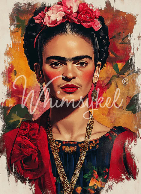 Whimsykel Designs : Decoupage Paper : Kahlo Colors  21x29